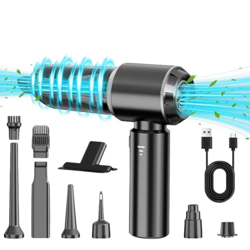 ZORBES Cordless Air Duster 15000PA USB Handheld Air Duster with 3 Speeds, Multi Nozzle Attachments 6000mAh Home Air Blower Keyboard Duster, Electric Air Blower Duster for Car, Home Cleaning ZORBES Cordless Air Duster 15000PA USB Handheld Air Duster with 3 Speeds, Multi Nozzle Attachments 6000mAh Home Air Blower Keyboard Duster, Electric Air Blower Duster for Car, Home Cleaning